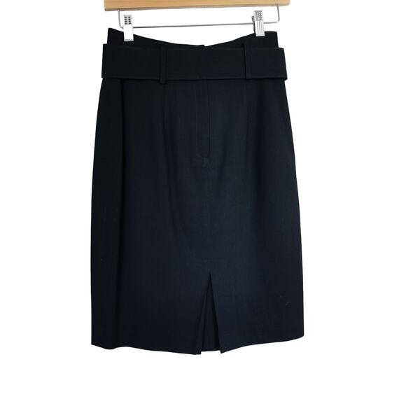 Ann Taylor Belted pencil skirt 100% wool size 4 S - Picture 2 of 4